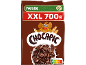 Céréales chocolatées pour le petit-déjeuner avec un personnage de dessin animé et le Nutri-Score A, paquet XXL 700g.