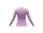 T-shirt manches longues lilas avec logo Orca pour femme.
