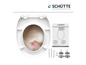 Abattant de WC avec fermeture douce et instructions de montage de Schütte
