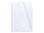 Protège-matelas blanc matelassé, plié