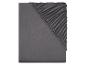 Drap-housse gris foncé en jersey.