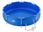 Piscine hors-sol ronde Crivit bleue avec filtre.
