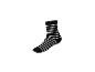 Chaussette noire à rayures blanches