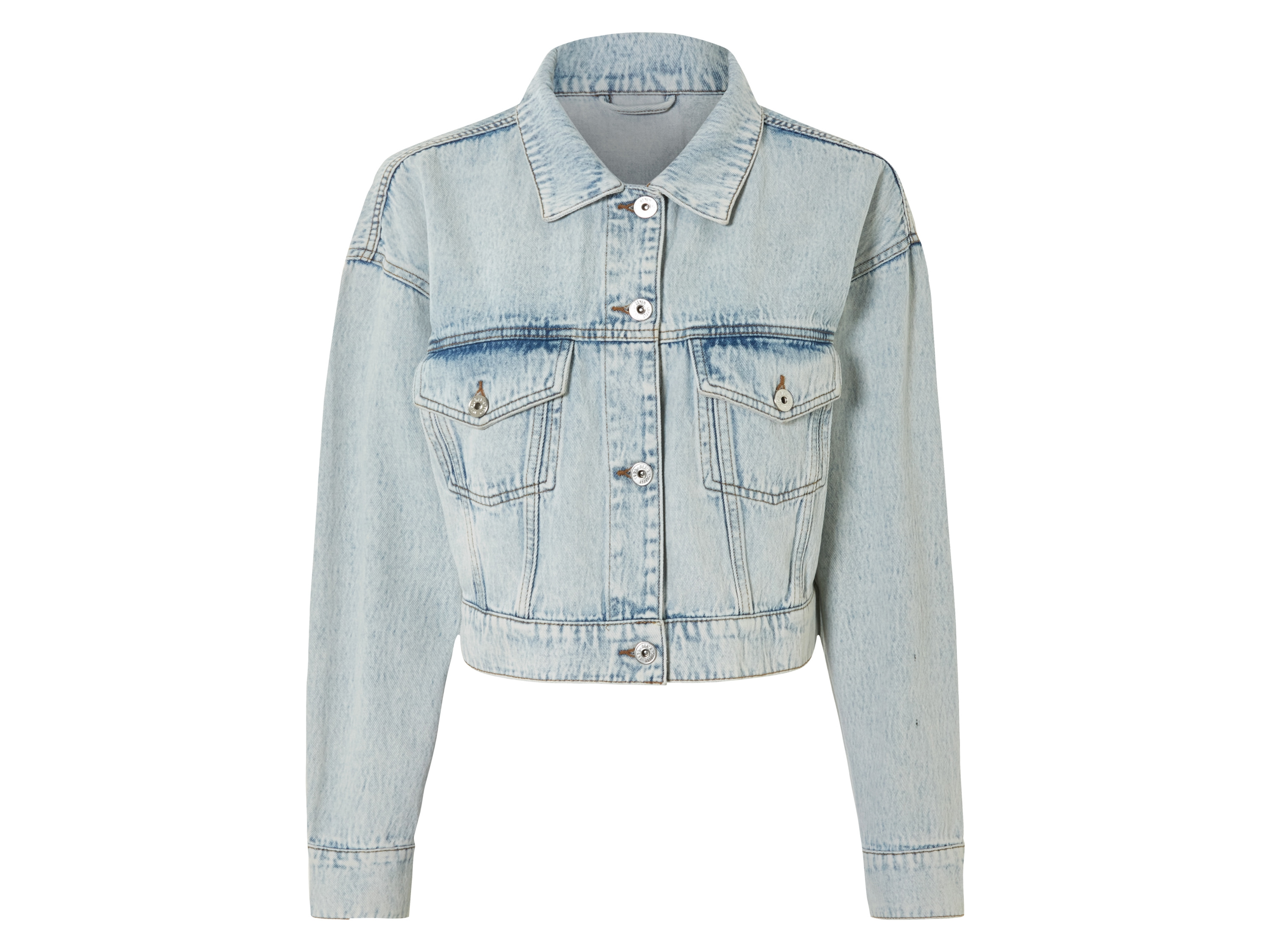 esmara® Veste en jean femme (bleu clair, 36)