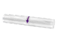 Rouleau de sacs sous vide transparents avec une flèche violette au centre