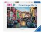Puzzle Ravensburger de 1000 pièces représentant un canal vénitien avec des maisons colorées et des bateaux.