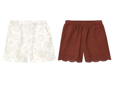 lupilu® Short en mousseline petite fille