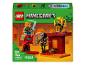 Set Lego Minecraft avec une figurine sur un cochon, un squelette et un Blaze