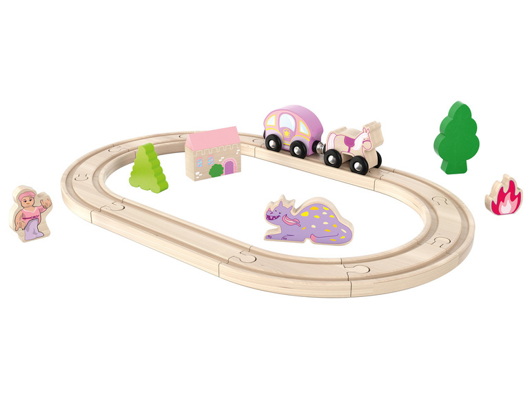 Aller en mode plein écran : Playtive Set de chemin de fer en bois - Image 4