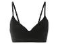 Soutien-gorge noir sans couture avec des bretelles larges