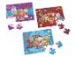 Trois puzzles Pat' Patrouille avec chiots et pièces détachées.