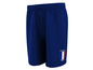 Short de football bleu avec le logo de l'équipe nationale française.