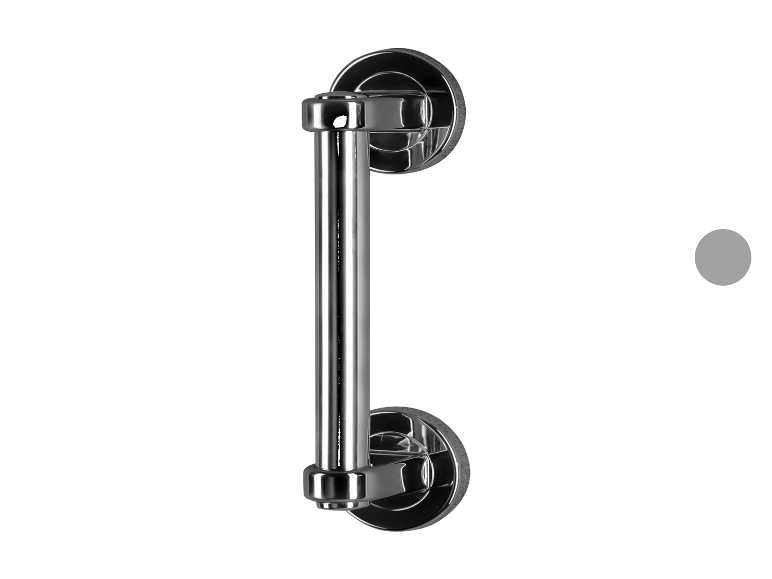 Une poignée de porte chromée élégante et moderne.