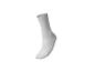 Chaussette de sport blanche avec motif texturé et logo sur le revers.