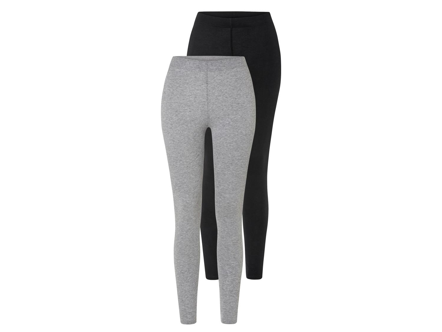 Lot De 2 Leggings Femme 7/8 En Coton élastique - Multi-couleurs - Pour Sport, Yoga, Running - Lavable Machine