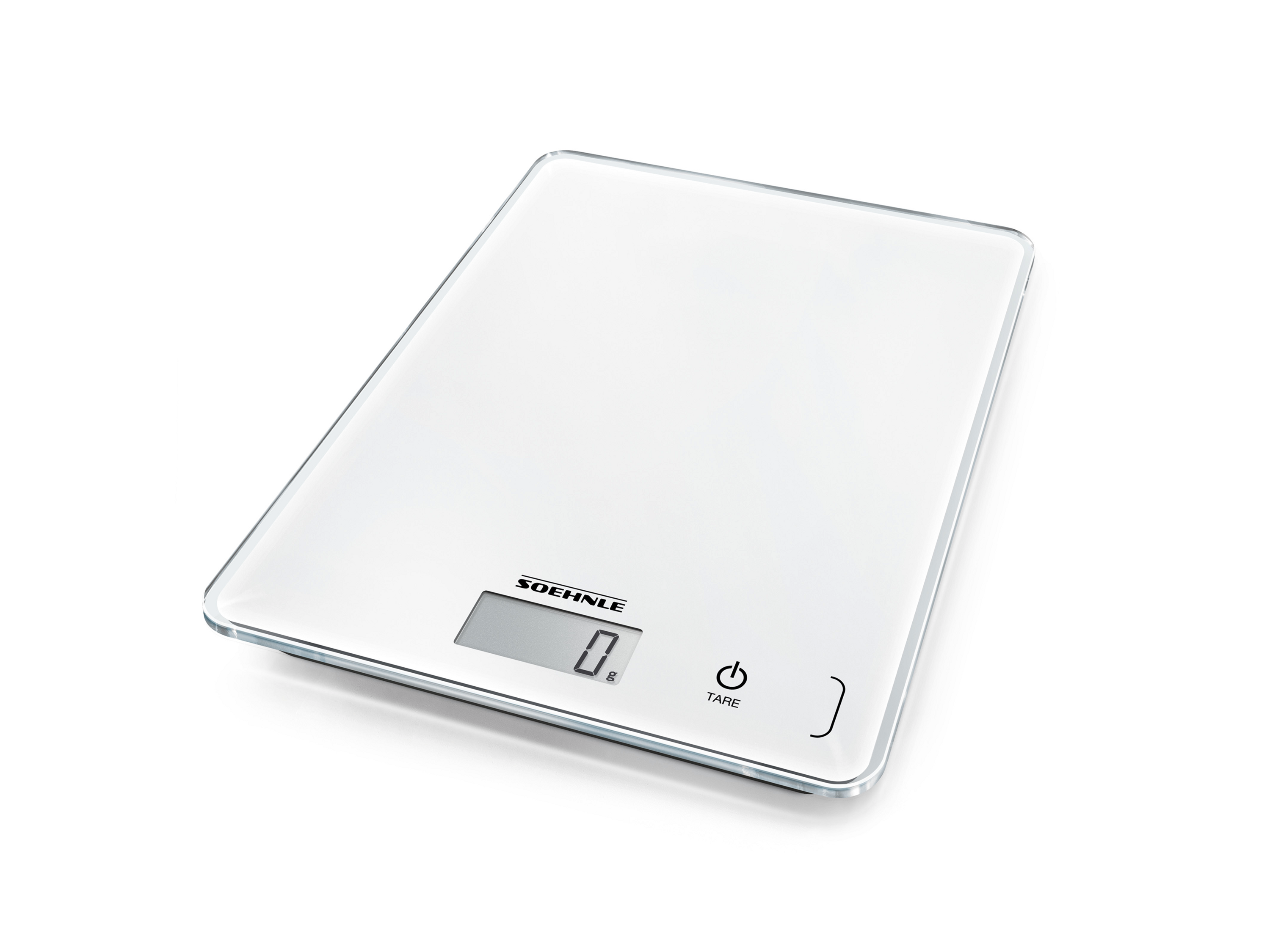 SOEHNLE Balance de cuisine « Page Compact 300 », argent/noir (blanc)
