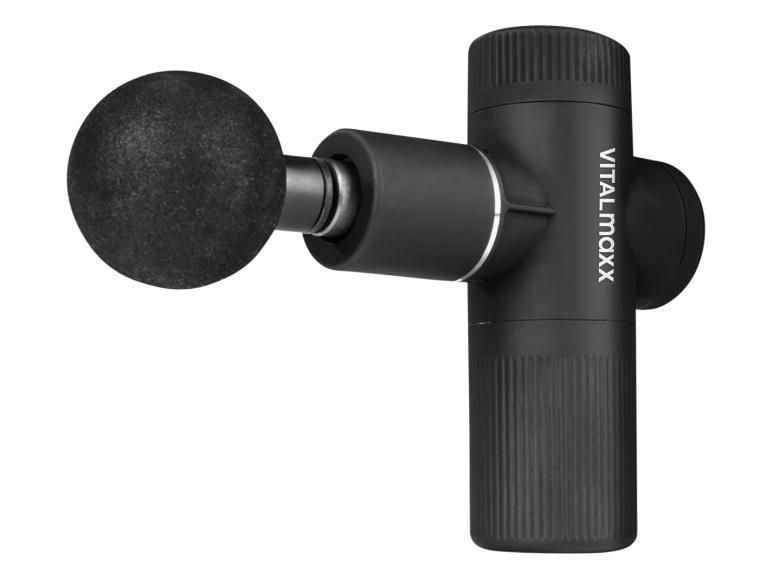 Un pistolet de massage Vitalmaxx noir.