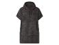 Poncho de bain gris foncé avec capuche et poche