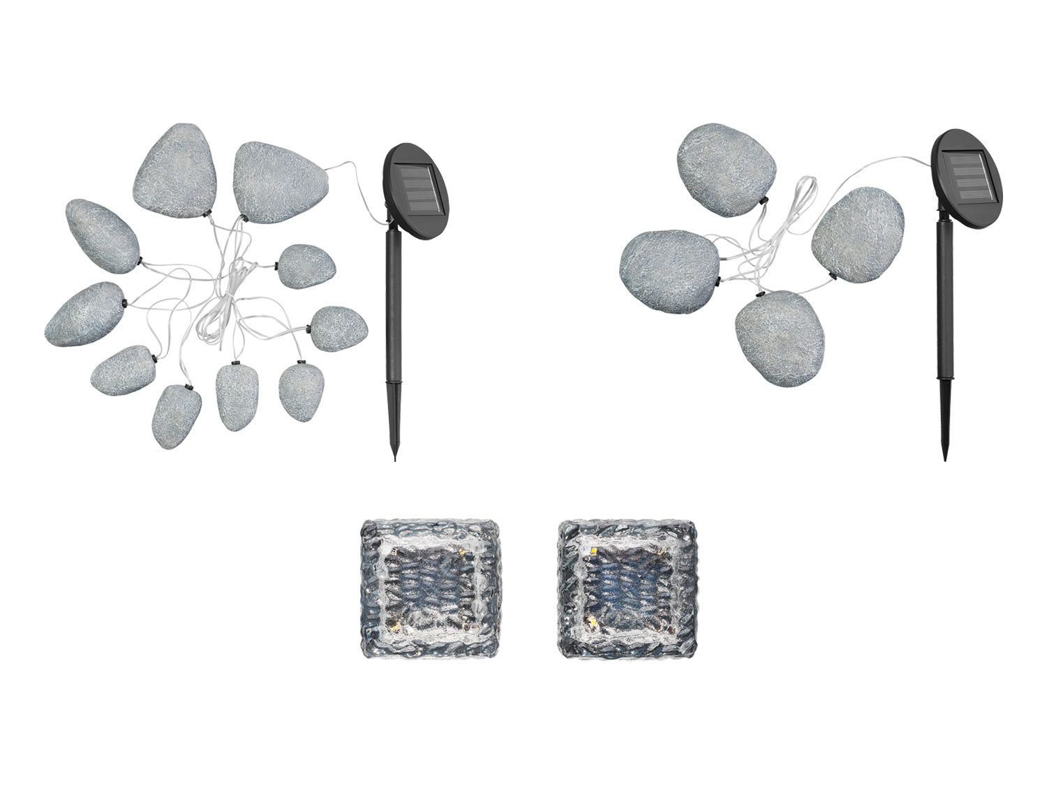 LIVARNO home Guirlande lumineuse au sol avec capteur crépusculaire