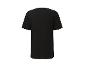 T-shirt noir unisexe, vue arrière.