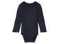 Un body bébé bleu marine à manches longues.