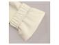 Tissu de coton blanc avec élastique.