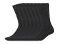 Lot de huit paires de chaussettes noires classiques.