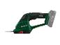 Une taille-haie verte Parkside X20V Team avec batterie.