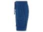 Shorts cargo bleu marine en molleton.