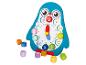 Horloge et blocs en bois en forme de pingouin pour enfants.