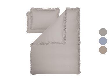 LIVARNO® Parure de lit en satin de microfibre, 260 x 240 cm