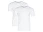 Lot de deux t-shirts blancs à manches courtes pour hommes