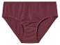 Culotte bordeaux en coton.