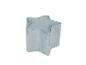 Pouf étoile en velours bleu clair
