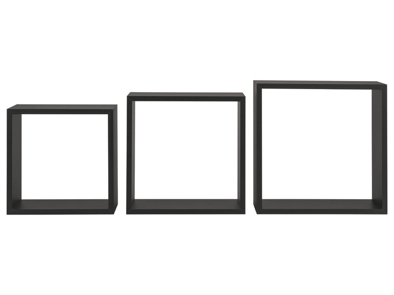 Aller en mode plein écran : LIVARNO home Set d'étagères murales cubes, 3 pièces - Image 4