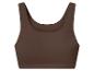 Haut de sport marron foncé sans coutures