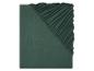 Drap-housse vert foncé en jersey.