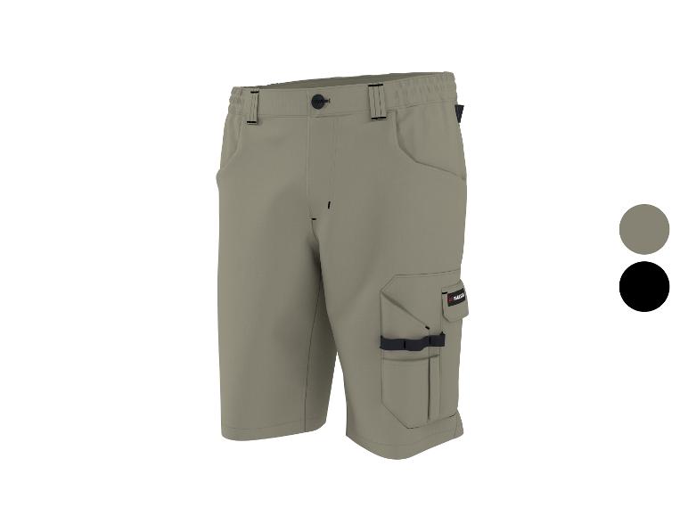Shorts cargo Parkside pour homme en taupe avec poches latérales et boucles à outils.