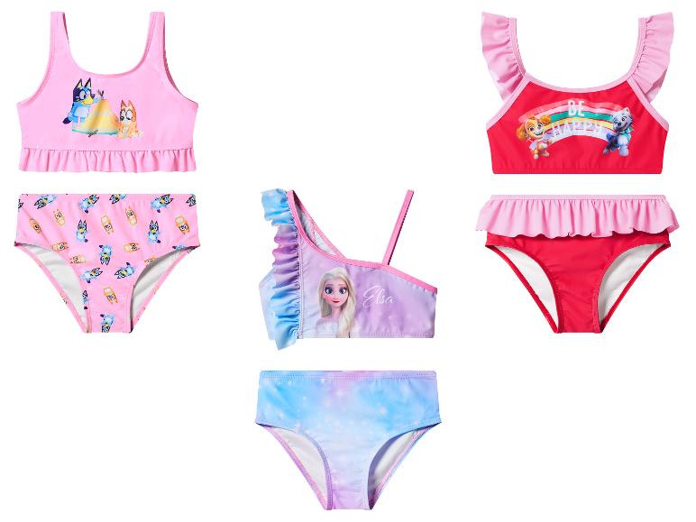 Ensembles de maillots de bain pour enfants avec imprimés de dessins animés et volants.