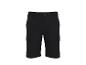 Short cargo noir pour homme avec poches latérales et bouton.
