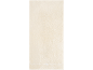 Serviette beige clair avec un nœud décoratif blanc.