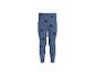 Legging bleu enfant avec cœurs noirs