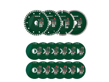Set PARKSIDE De 4 Disques Diamant à Tronçonner 115mm - Pour Carrelage, Béton, Pierre - Longue Durée De Vie