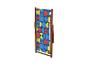 Chaise longue pliante avec motif géométrique coloré