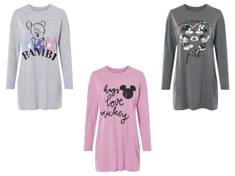 Trois t-shirts à manches longues sur le thème de Disney : Bambi, Mickey Mouse et Mickey et Minnie Mouse.