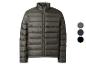 Blouson léger matelassé pour homme en vert olive, également disponible en bleu marine, noir et gris foncé.