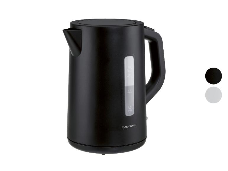 Bouilloire SilverCrest noire de 1,7 L.