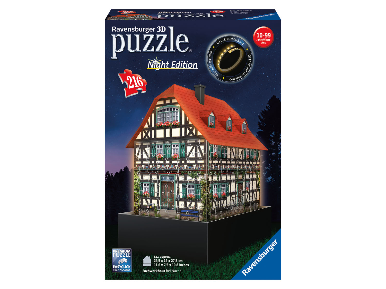 RAVENSBURGER Puzzle 3D LED la maison de la Forêt - vue 3