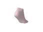 Chaussette socquette rose clair sur fond blanc.