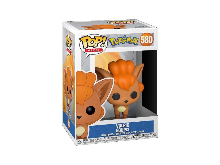 Figurine en vinyle Vulpix de Pokémon dans une boîte, numéro 580.